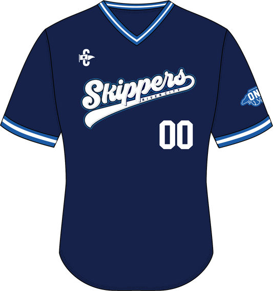 Classic V-Neck River City Skippers Game Jersey